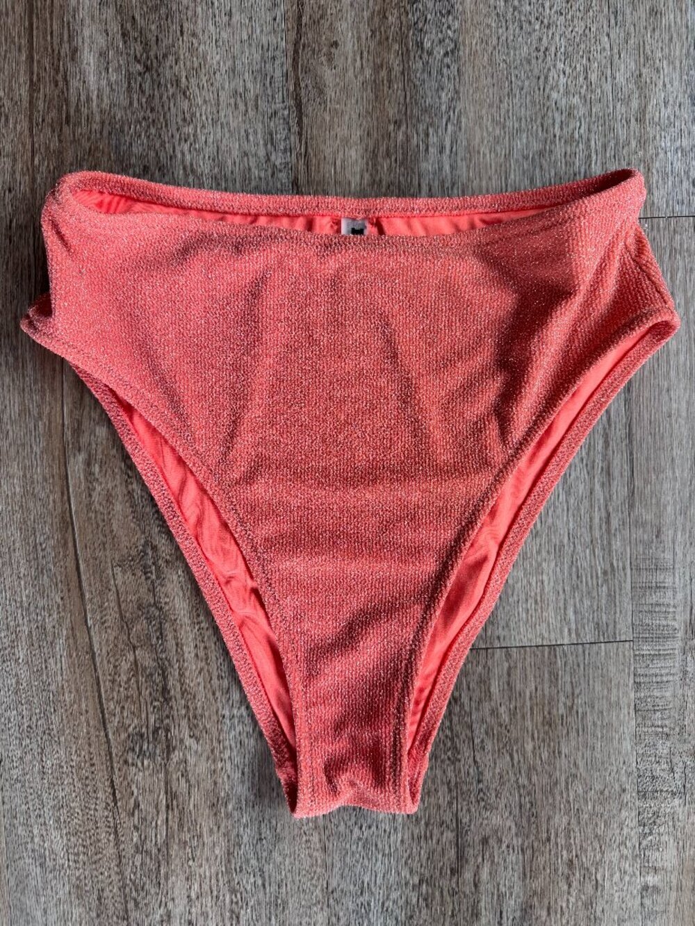 PINK Victoria's Secret Coral Bathing Suit Bottom - size Medium